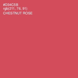 #D34C5B - Chestnut Rose Color Image
